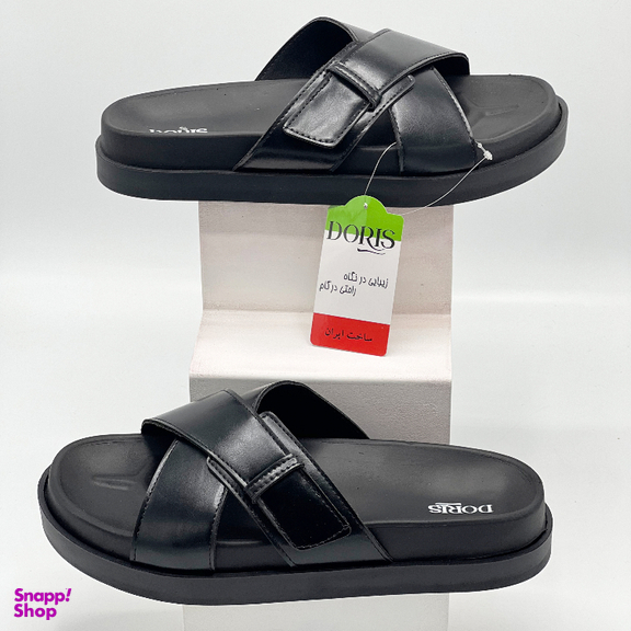 صندل مردانه دوریس مدل پدرام طبی کد 02 رنگ مشکی