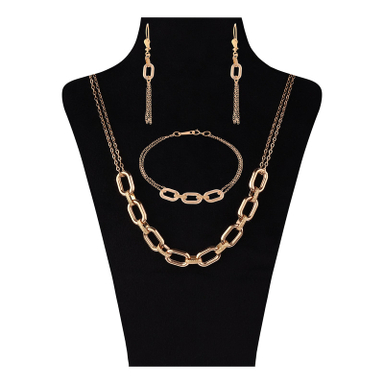 نیم ست طلا 18 عیار زنانه سین سان مدل A67