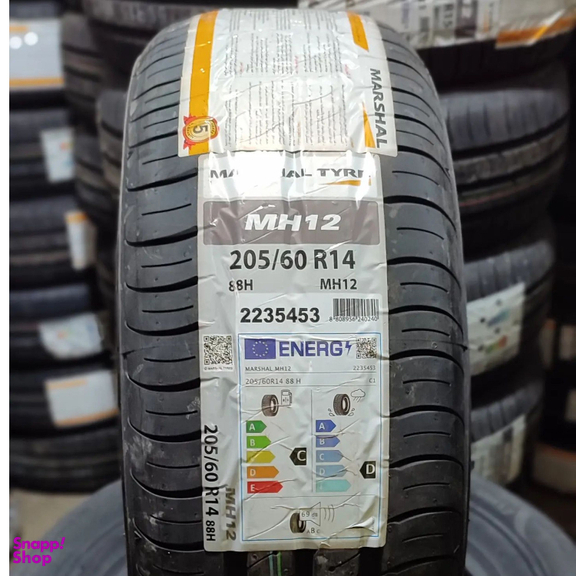 لاستیک خودرو مارشال مدل 205/60r14  سایز mh12 دو حلقه