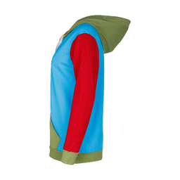 هودی اسپرت لوینت مدل کالرفول کد 6242 رنگ زمینه آبی