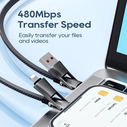 کابل تبدیل Type-C/USB به Type-C/Lightning کولا مدل KL-X73 طول 2 متر
