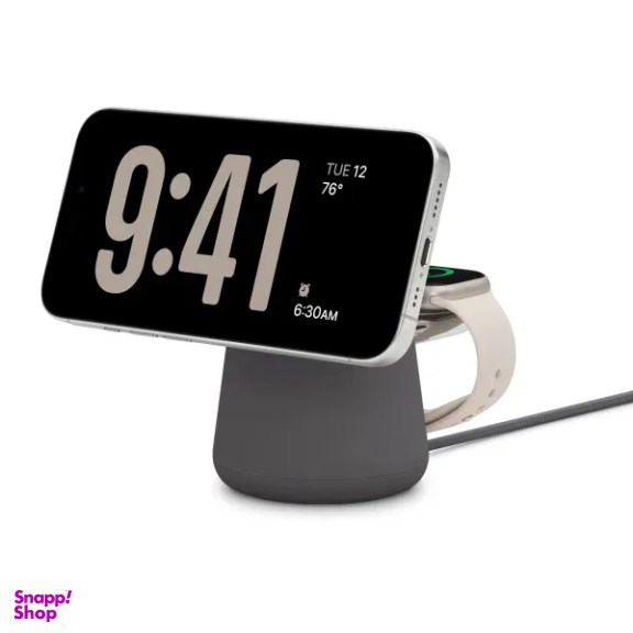 پایه شارژ بی سیم بلکین مدل BoostCharge Pro 2-in-1 MagSafe 15W
