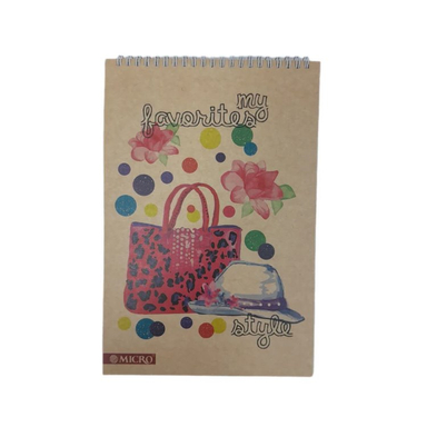 دفتر طراحی 60 برگ میکرو طرح کیف کد F6
