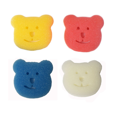 اسفنج حمام کودک ببک اوی طرح خرس مدل Bk728 مجموعه 4 عددی