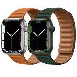 بند گرین مدل Leather Magnets مناسب برای اپل واچ 42/44/45/49 میلی متری