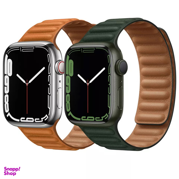 بند گرین مدل Leather Magnets مناسب برای اپل واچ 42/44/45/49 میلی متری