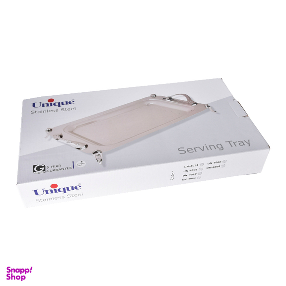 سینی بزرگ استیل پایه دار براق کد 4022