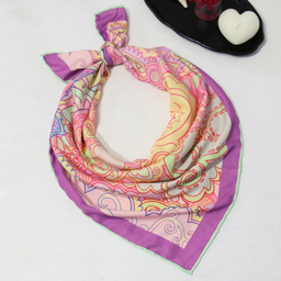 روسری زنانه آنالیا مدل ابریشم مزونی کد a-5077