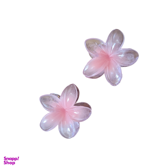 کلیپس مو زنانه مدل پلومریا بسته 2 عددی