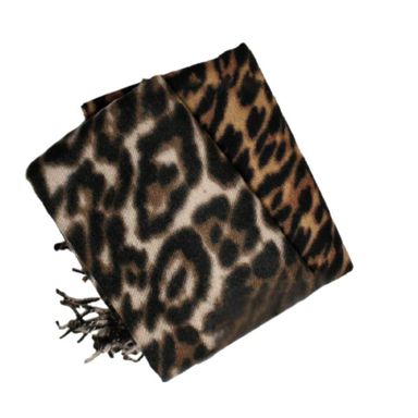 شال موهر زنانه طرح پلنگی کد 1402