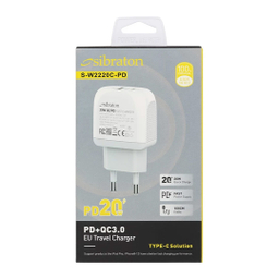 شارژر دیواری 20 وات سیبراتون مدل SW2220C PD به همراه کابل USB-C