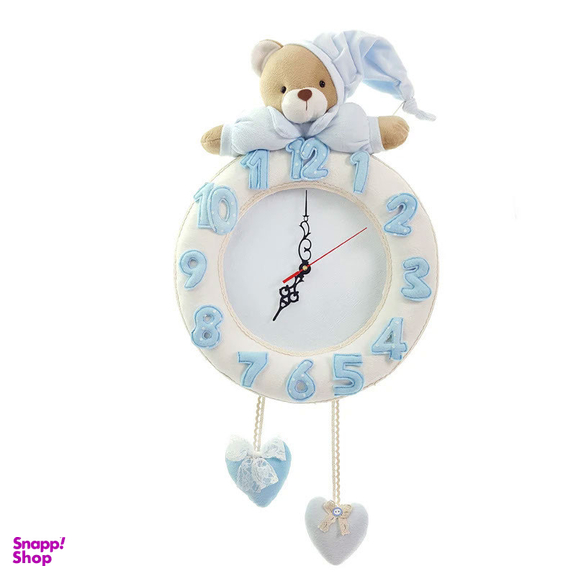 ساعت دیواری کودک نی نی سیس مدل خرس نانان کد W-N/B