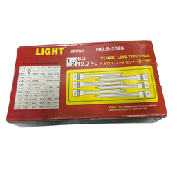 آچار آلن بکسی لایت مدل فوق بلند کد SMT-TORX-LONG-JAPN-LIGHT-1/2-S2026 مجموعه 6 عددی