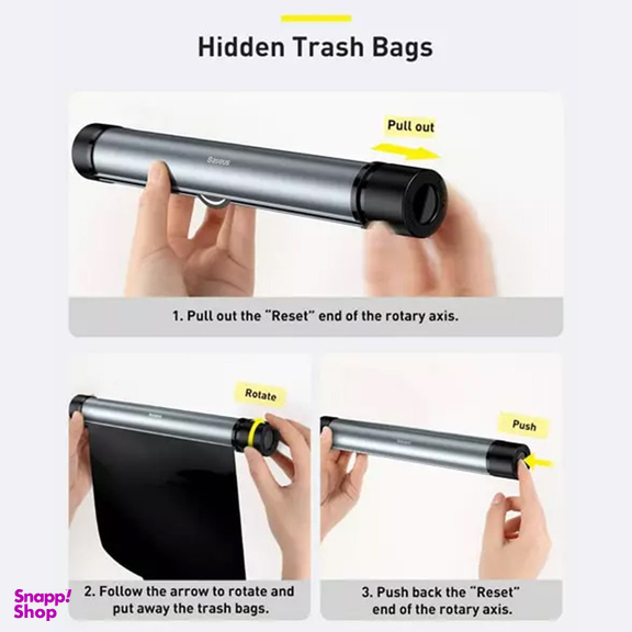 کیسه زباله خودرو باسئوس مدل CRLJD-D01 مجموعه دو عددی