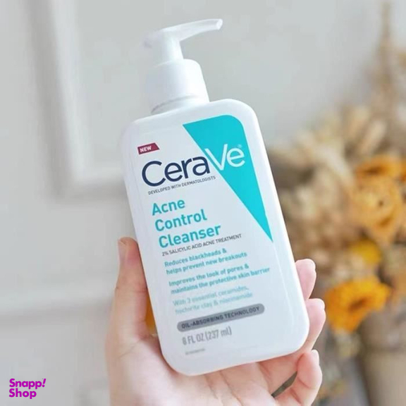 ژل شست و شو صورت سراوی مدل Acne Control حجم 237 میلی لیتر