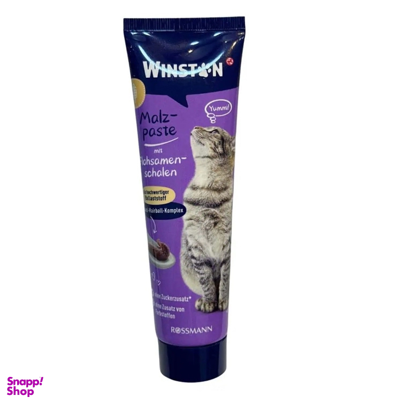خمیر مالت گربه وینستون مدل Flea Seed Husks وزن 100 گرم