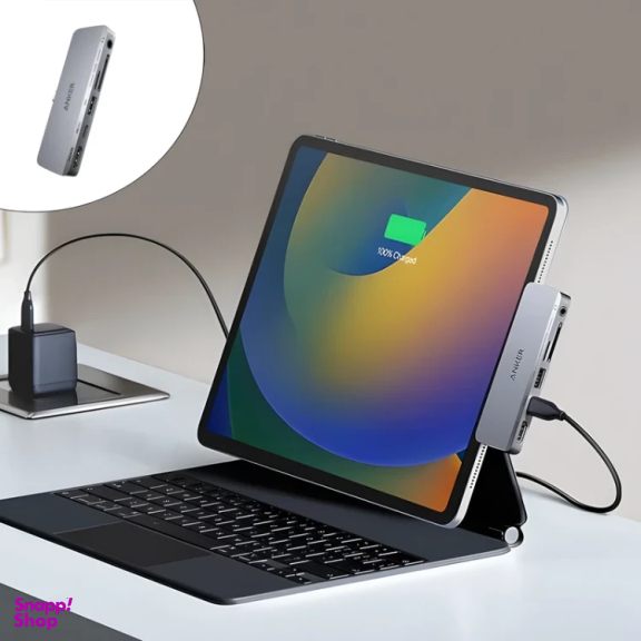 USB هاب 6 پورت Type-C انکر مدل 541 USB-C Hub 6in1