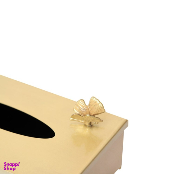 جا دستمال کاغذی سالینو مدل پروانه برنجی کد B-413