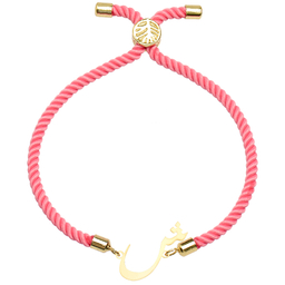 دستبند طلا 18 عیار زنانه کرابو طرح حرف ش مدل Kr1912