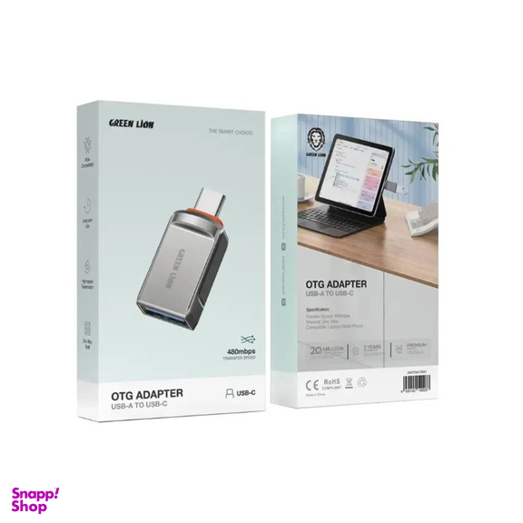 مبدل USB-A به USB-C گرین لاین مدل GNOTGACTAGY