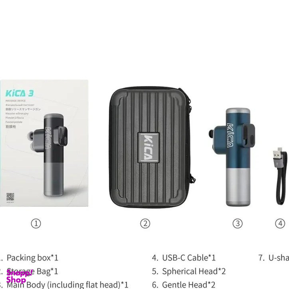 ماساژور تفنگی کیکا مدل KICA 3 MASSAGE GUN