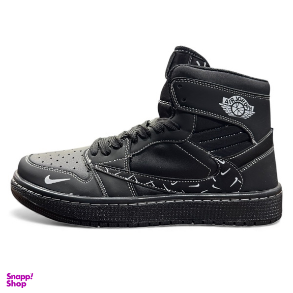 كتانی مردانه طرح نايكی مدل Jordan Travis كد J 540 رنگ مشكی