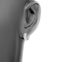 پیرسینگ گوش زنانه اقلیمه مدل HS341 رنگ نقره ای