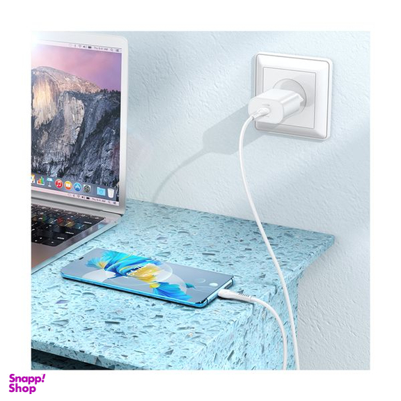 شارژر دیواری هوکو مدل N22 PD 25W به همراه کابل تبدیل USB-C