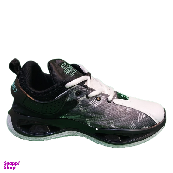 کفش ورزشی مردانه طرح جردن مدل پاپن کد 991 رنگ سفید مشکی