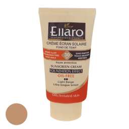 کرم ضد افتاب فاقد چربی الارو سری Foundation Effect Spf30 مدل High Protection رنگ بژ روشن حجم 40 میلی‌‌ لیتر