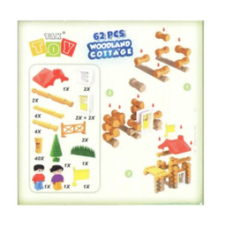 ساختنی 62 تکه ناب سل مدل کلبه جنگلی WOODLAND COTTAGE