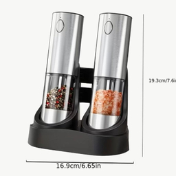 فلفل ساب و نمک ساب شارژی مدل HN139256 ست 2 عددی