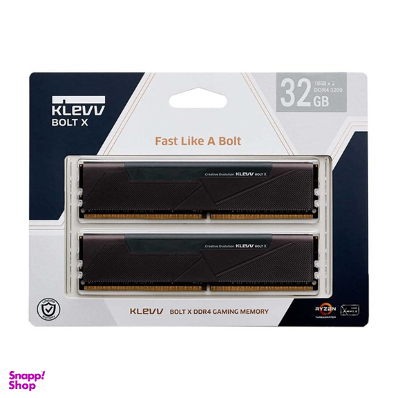 رم کامپیوتر کلو مدل BOLT X DUAL DDR4 دو کاناله 3600 مگاهرتز CL18 ظرفیت 8 گیگابایت بسته 2 عددی