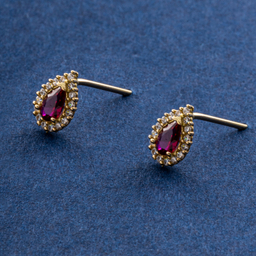 نیم ست طلا 18 عیار زنانه جواهری سون کد 2792