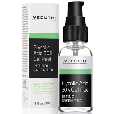 ژل لایه بردار گلیوکولیک اسید 30% یوث مدل رتینول حجم 60 میلی لیتر