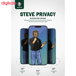 محافظ صغحه نمایش گرین مدل steve glass مناسب برای گوشی موبایل اپل iphone 12 promax