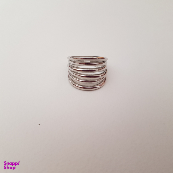 انگشتر زنانه وای اس ایکس مدل چند ردیفه کد 24 رنگ نقره ای