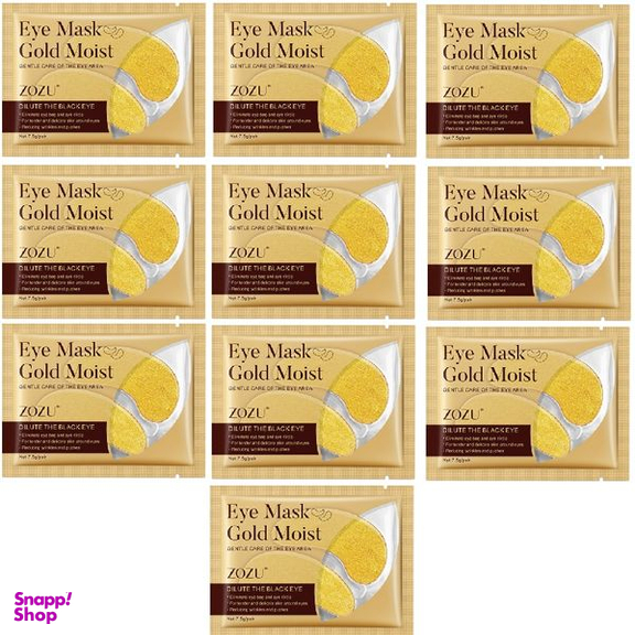 ماسک زیر چشم زوزو مدل Gold Moist وزن 8 گرم مجموعه 10 عددی