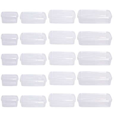 ظرف نگهدارنده پولاد پویش فریزری مایکروویوی کد 001 مجموعه 20 عددی