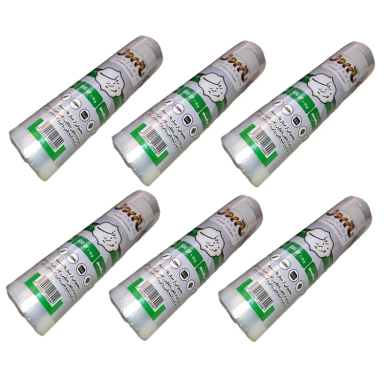 کیسه فریزر رولی نازرول مدل PRSTK وزن 500 گرم بسته 6 عددی