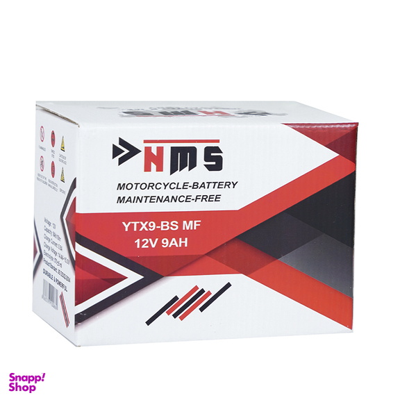 باتری موتور سیکلت ان ام اس مدل YTX9-BS