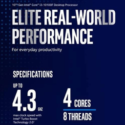 پردازنده اینتل مدل Core i3 10100F با جعبه