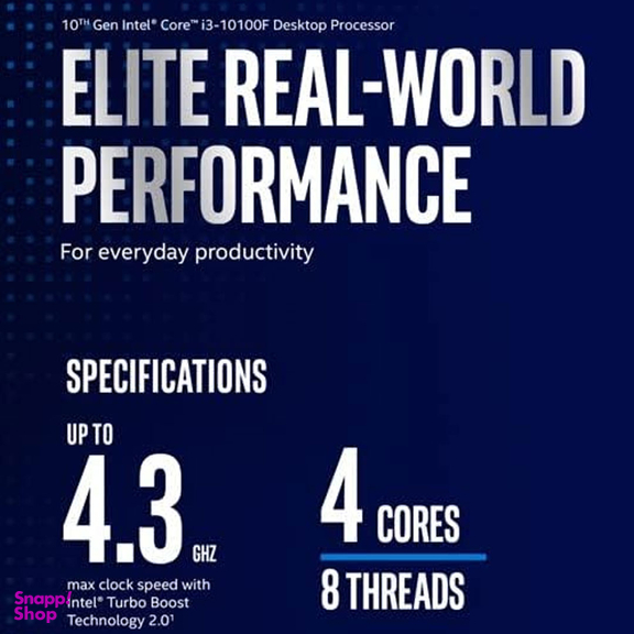 پردازنده اینتل مدل Core i3 10100F با جعبه