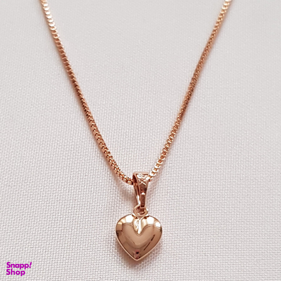گردنبند زنانه ژوپینگ مدل قلب آینه ای کد 13611