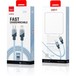 کابل تبدیل USB-C به لایتنینگ هیسکا مدل LX-881CL طول 1.2 متر