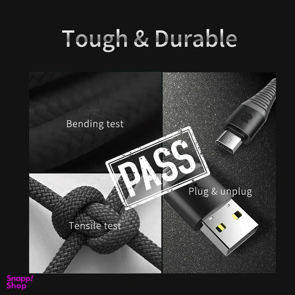 کابل تبدیل USB  به MicroUSB  راک اسپیس مدل RCB0733 طول 1.2 متر