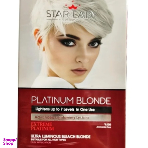 کرم دکلره استار لیدی رنگ بلوند پلاتینه حجم 270 میلی لیتر