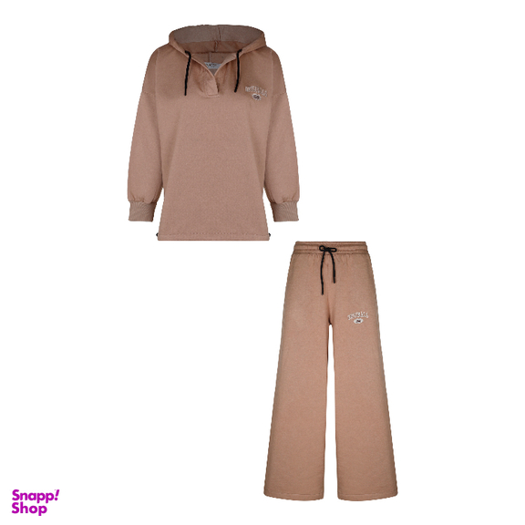 ست هودی شلوار اسپرت لوینت مدل اورجینال کد 6366 رنگ نسکافه ای