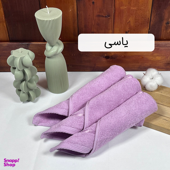 دستمال حوله ای آشپزخانه بهباف آذر کد H-01 بسته 3 عددی