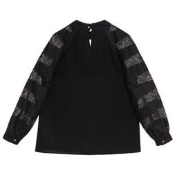 بلوز زنانه برنس مدل آرامش رنگ مشکی